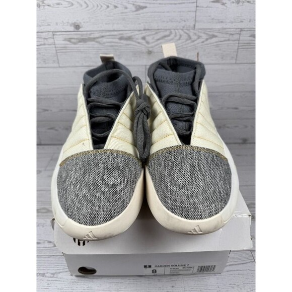 Adidas Harden Volume 7 Mens Basketball Shoes Chalk White gray Size 8 #10017 main image 5
